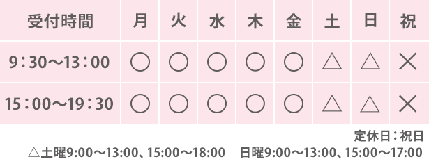 沓谷本院営業時間